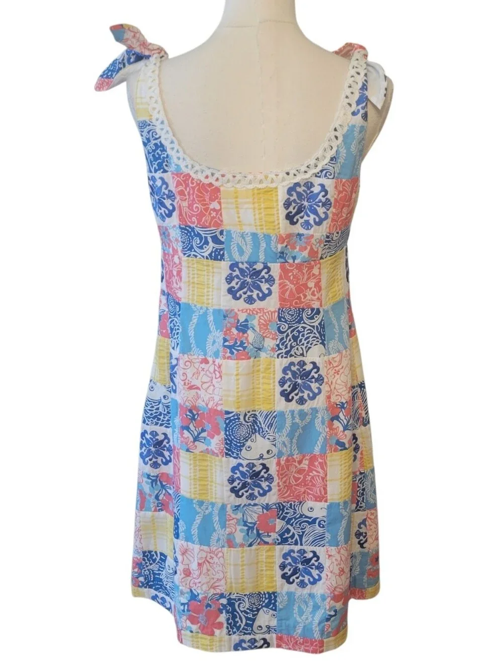 NWT Lilly Pulitzer Blayne Sewn Patch Shift Dress Size 8 - Picture 4 of 6